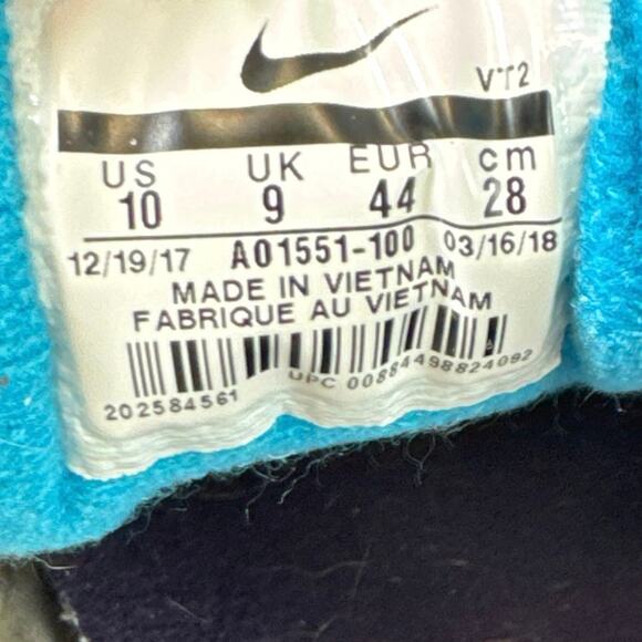 Nike Air Skylon II 2 Eggplant A01551 100 Blue Purple Lagoon men sz 10 - Picture 6 of 9